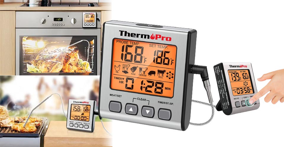 ThermoPro Digital Meat Thermometer For Cooking And Grilling