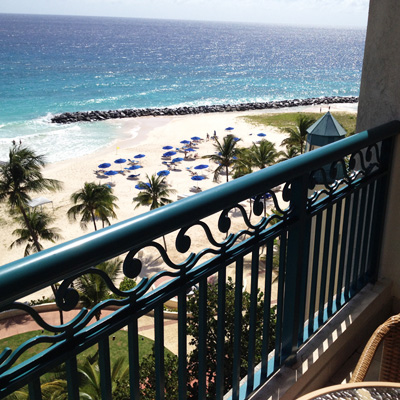 Hilton Barbados balcony view