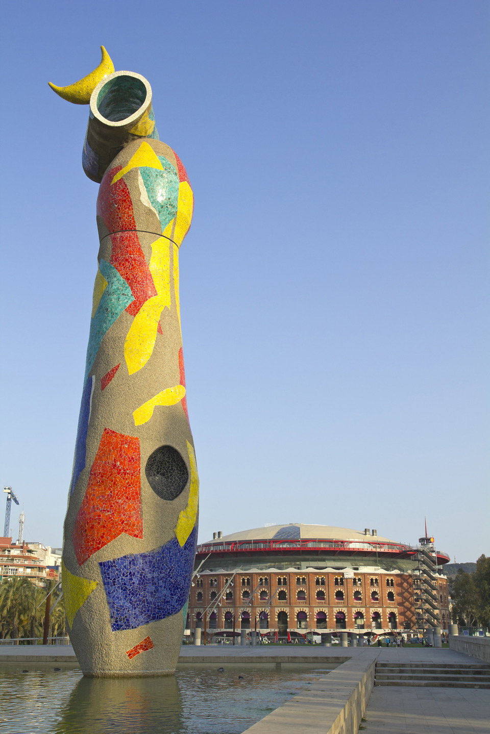 Woman and Bird Sculpture Joan Miró Park.