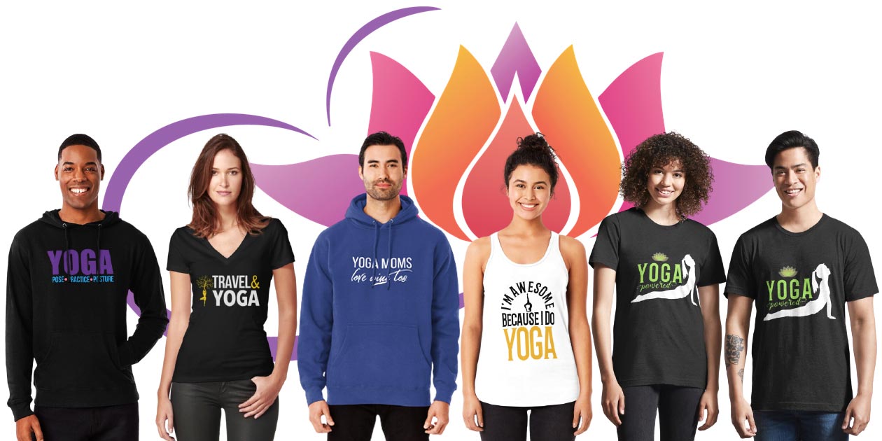 Poses of yoga, women's yoga t shirt