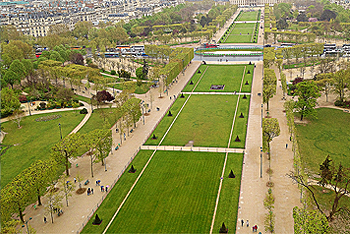 View of the Gardens from the Eiffel Tower