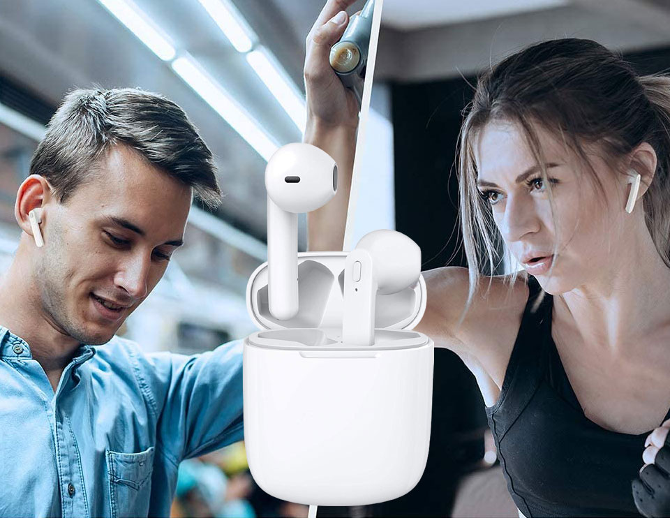 BEBEN Wireless Bluetooth Earbuds With Built in Mic