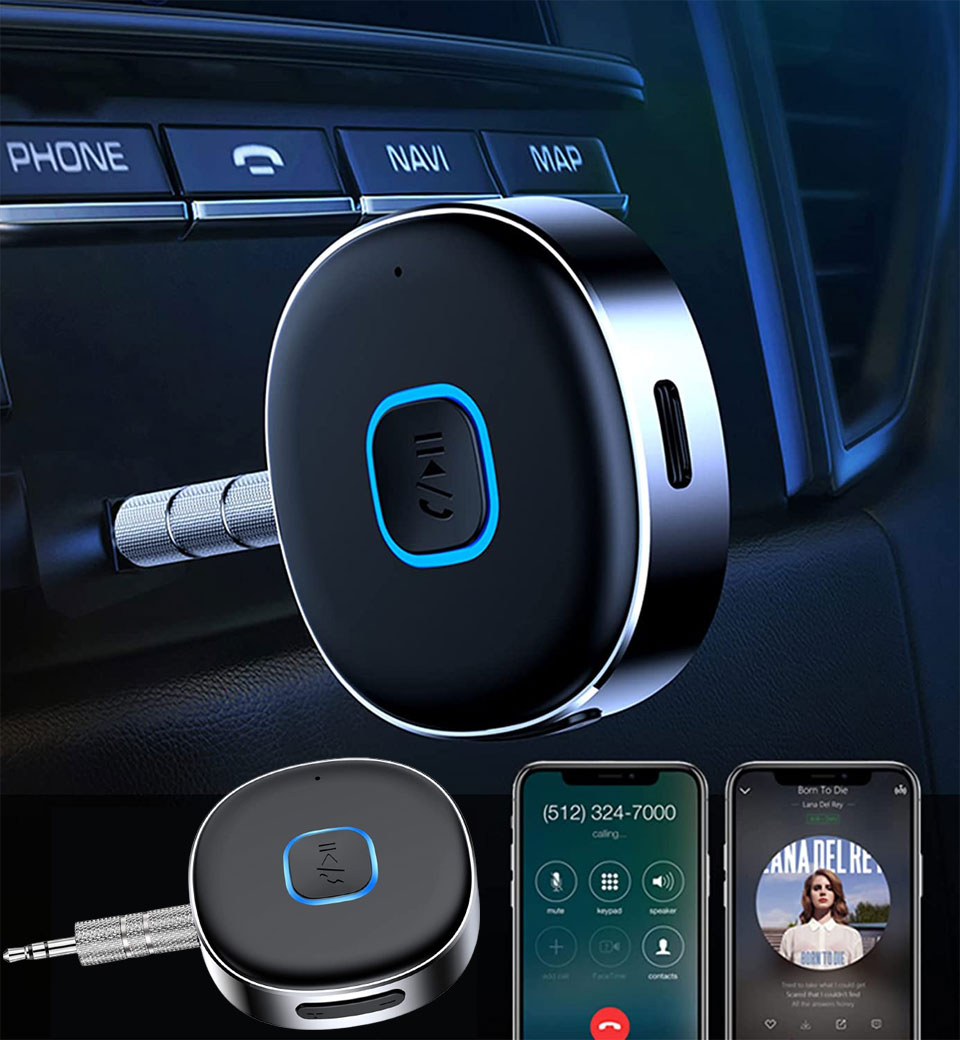 Bluetooth 5 Wireless Aux Receiver For Car Or Home