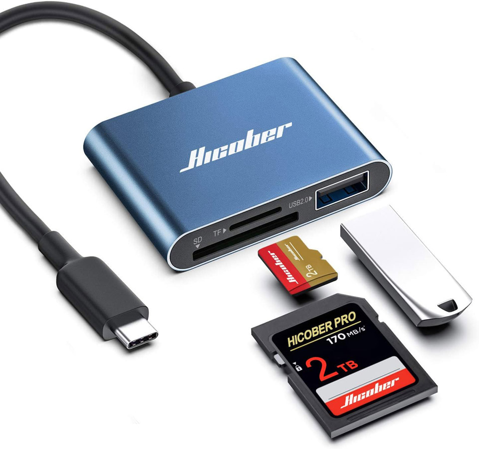 Hicober USB C to SD Card Reader