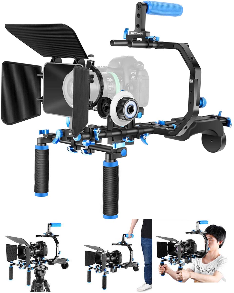 Neewer Shoulder Rig Kit for DSLR Cameras and Camcorders
