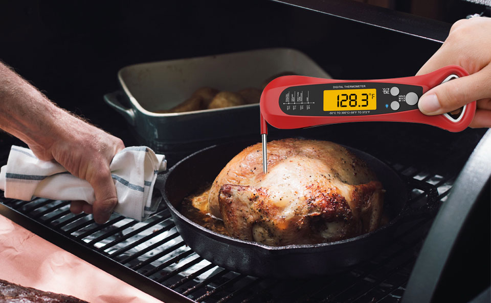 Rouuo Instant Read Meat Thermometer Cooking Fast & Precise Digital