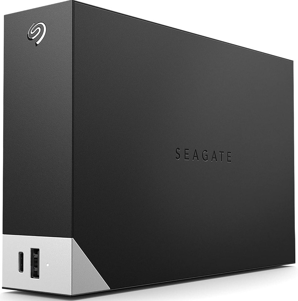 Seagate 16TB One Touch Hub External Hard With Front Facing USB-C And USB 3 Ports