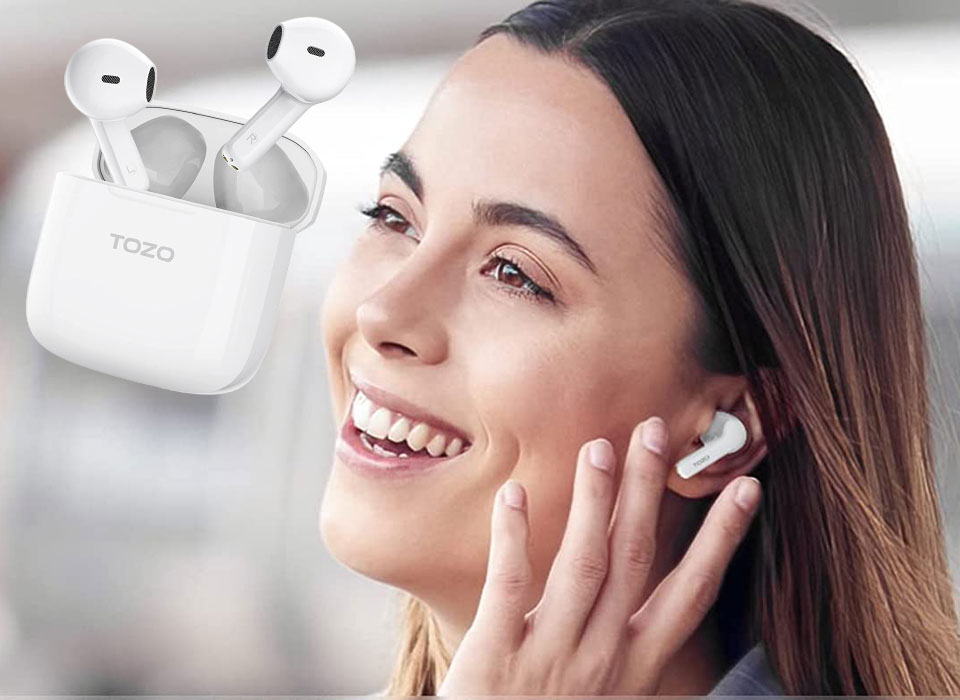 TOZO Bluetooth Earbuds With Digital Call Noise Reduction