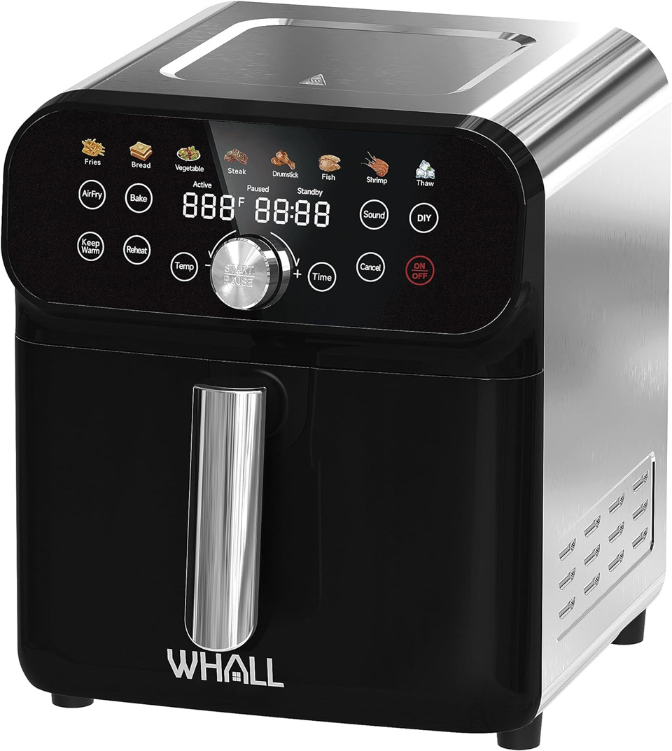 WHALL 6.2QT Air Fryer Oven With LED Digital Touchscreen