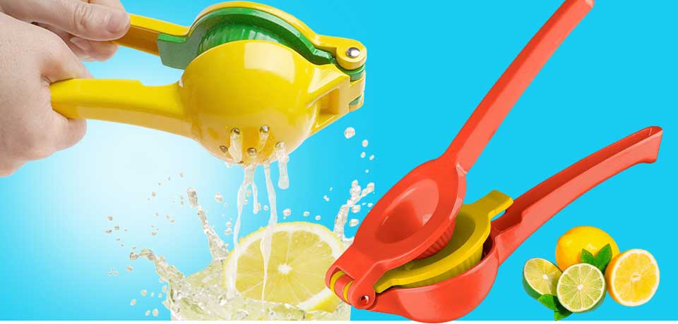 Zulay Metal 2-In-1 Lemon Lime Squeezer