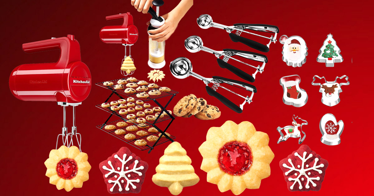  OXO Good Grips 14-Piece Cookie Press Set & Good Grips Medium  Cookie Scoop: Home & Kitchen