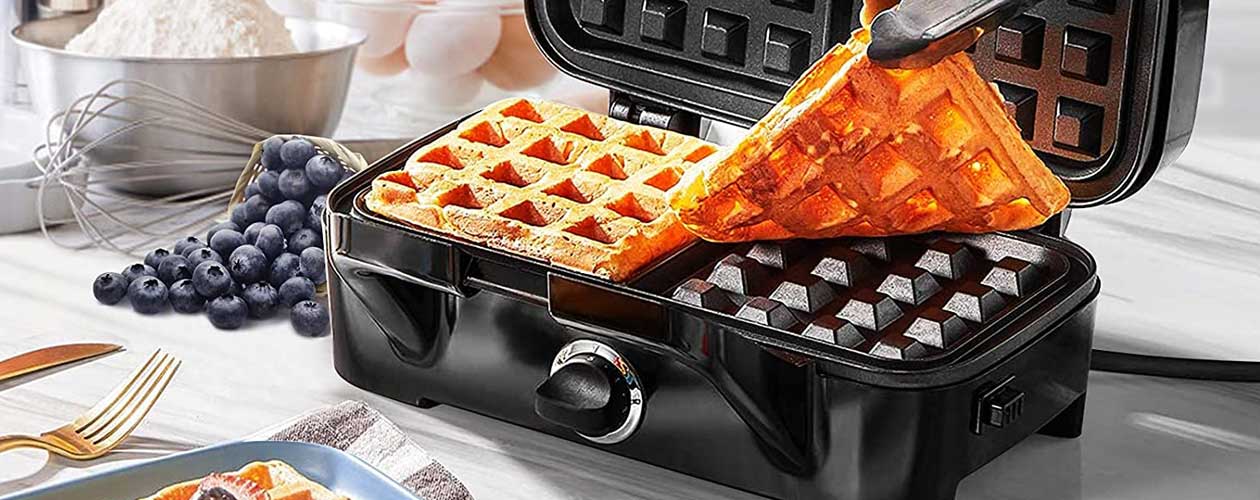 OSTBA Sandwich Maker 3-in-1 Waffle Iron, 750W Panini Press Grill with 3  Detachable Non-stick Plates, LED Indicator Lights, Cool Touch Handle, Easy  to